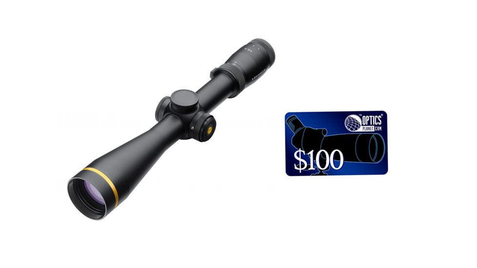 Leupold VX-6 3-18x44mm Side Focus CDS 30mm Rifle Scope,Matte,Illuminated Varmint Hunter Reticle 120161, FREE 100 OpticsPlanet E-Gift Certificate