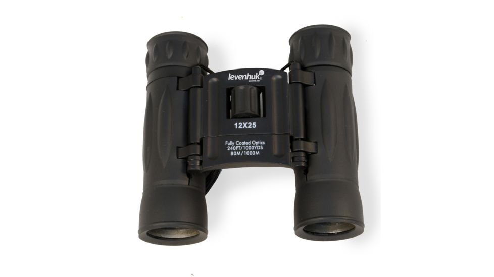 Levenhuk Atom 12x25 Binoculars, Black, Medium 67677