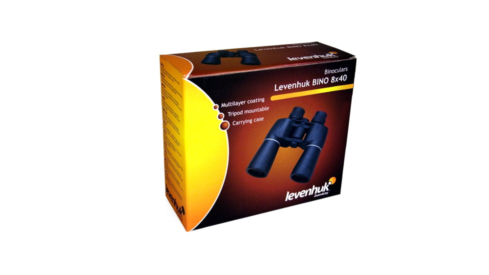 Levenhuk 8x40mm Bino PLUS Binoculars, Black, Medium 29223