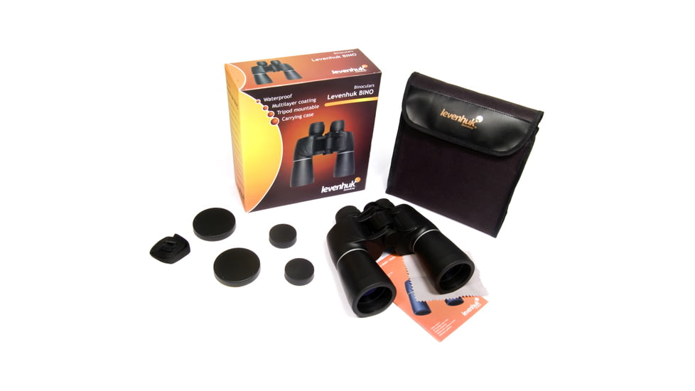 Levenhuk 16x50mm Bino PLUS Binoculars, Black, Medium 49150