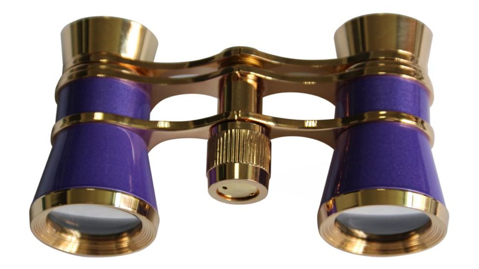 Levenhuk Broadway 325C 3x25mm Opera Glasses w/ Chain, Amethyst, 70870