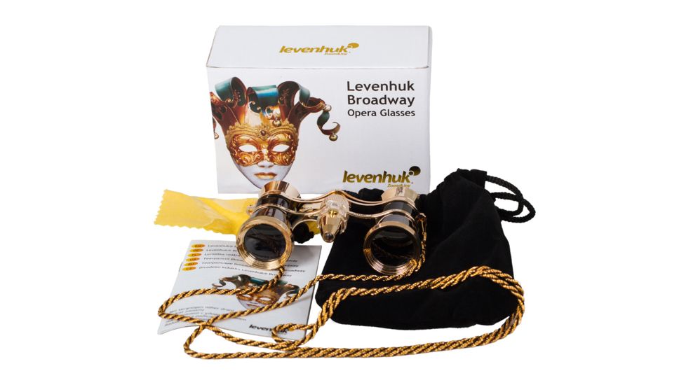 Levenhuk Broadway 325F Opera Glasses, Black