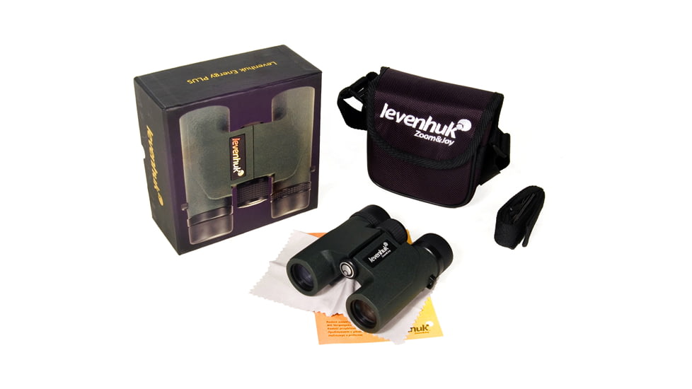 Levenhuk Energy PLUS Binoculars, Green, Medium 50905