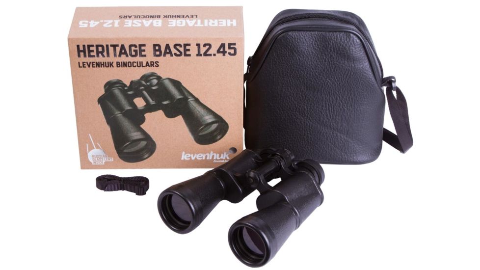 Levenhuk Heritage BASE 12x45 Binoculars, Black 71392