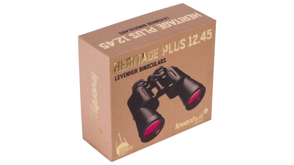Levenhuk Heritage PLUS 12x45 Binoculars, Black 71396