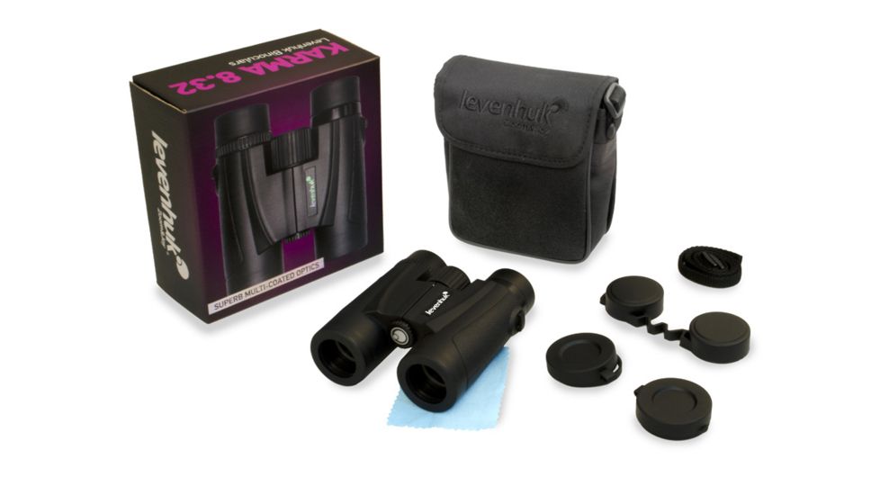 Levenhuk Karma 8x32 Binoculars, Black 67716