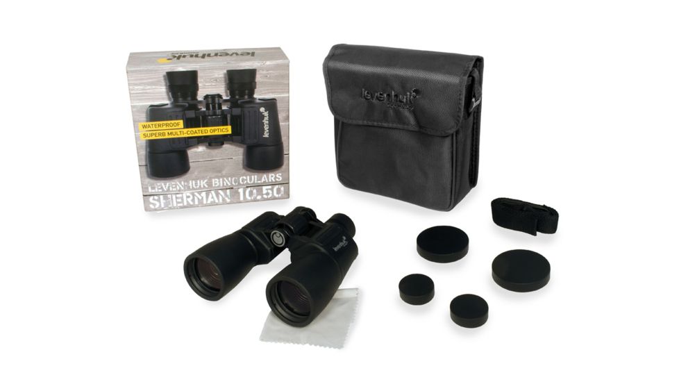 Levenhuk Sherman 10x50 Binoculars, Black 67735