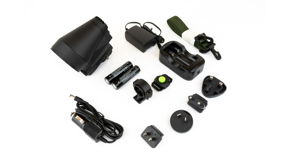 Lightforce Performance Lighting PRED9X-RED with intense red LED, Black, PRED9X-RED-GJQC