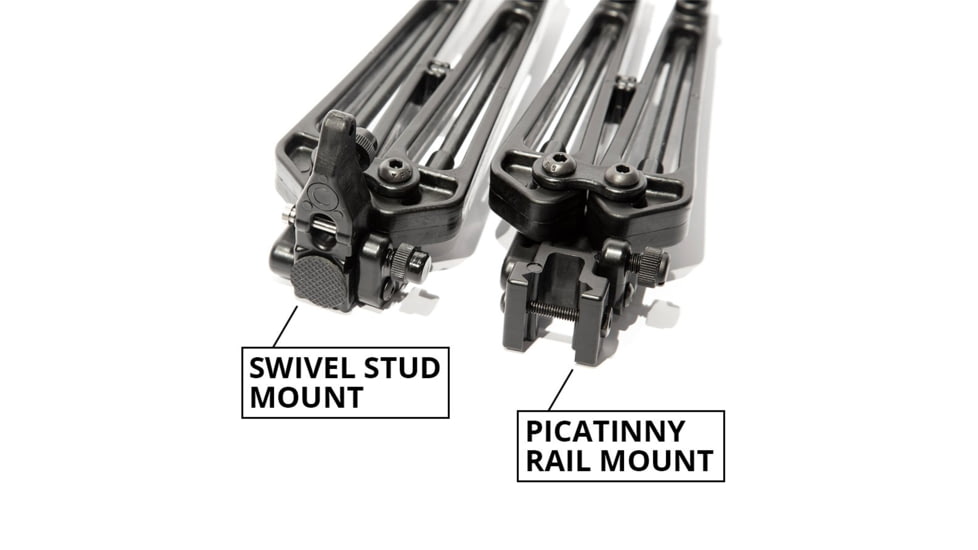 Limbsaver True-Track 10 Firearm Bipod, Standard Sling Attachment, Black, 12601