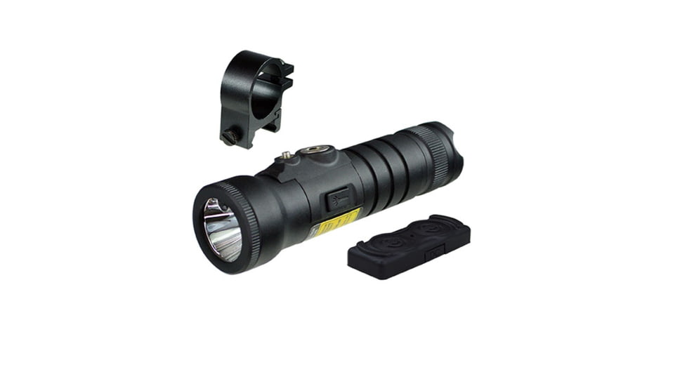 Lion Gears FLG-22 Rechargeable 600 Lumens LED Flashlight/Green Laser Combo, Ambidextrous, On/off Switch, Picatinny/Weaver Rail, Black, PL-FLG-22
