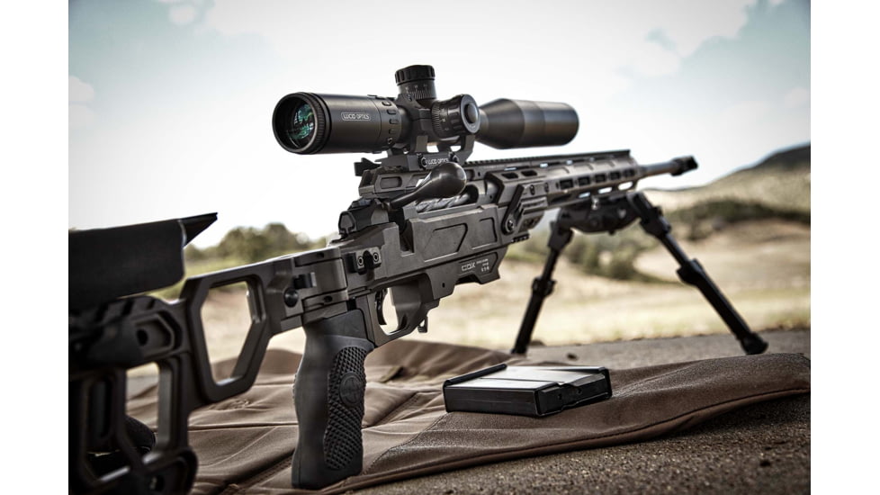 Lucid 4.5-18x44 Mil/Mil FFP Rifle Scope, 30mm Tube, Etched Glass Reticle, Black, L-MLX-451844