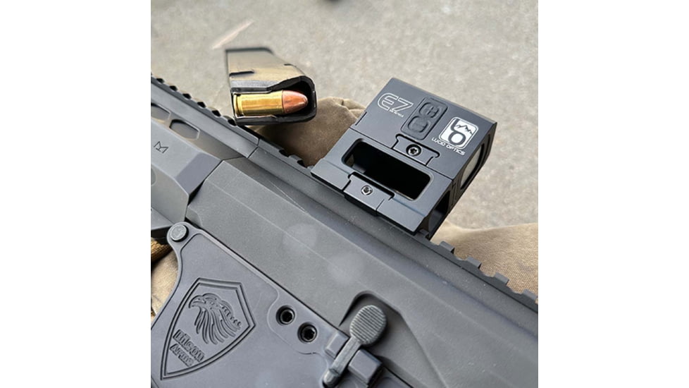 Lucid Optics E7 Micro Enclosed 21x18mm Holographic Red Dot Sights, Lucid Optics M5 Reticle, Black, L-E7