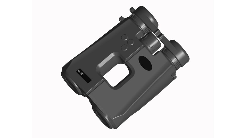 Luna Optics 10x42mm Roof Prism Binocular, BAK-4, Laser Rangefinder, 2200yds Maximum Range, Waterproof, w/ Angle Measurement &amp; Ballistic App, Black, LRF2200B-PRO 10x42