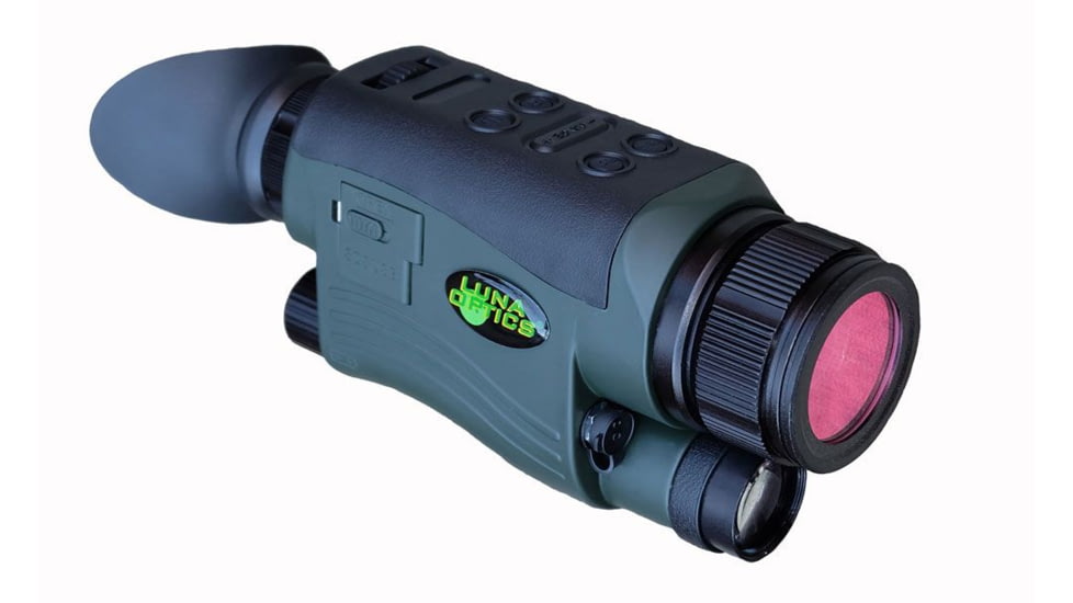 Luna Optics Digital G2 Day &amp; Night Vision Monocular, 5-20x44mm, Digital, Built-In IR Illuminator, Green/Black, LN-G2-M44