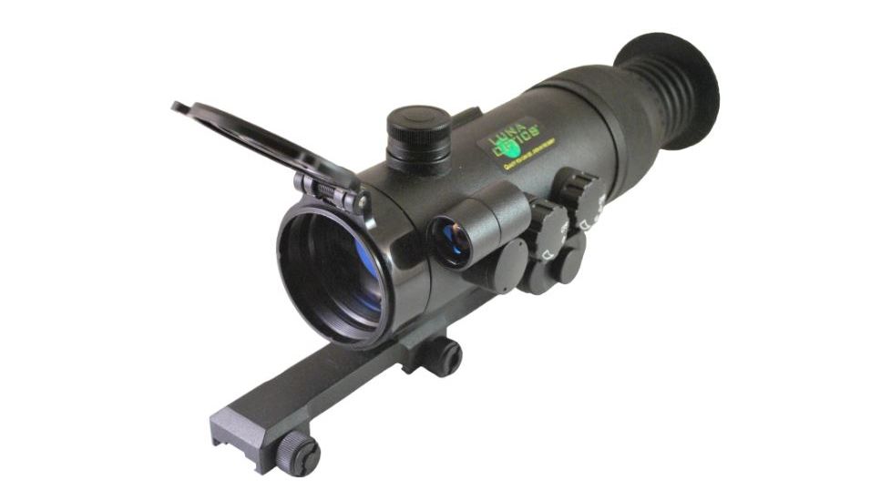 Luna Optics Gen-1 4x Night Vision Rifle Scope w/LED IR Illuminator,Black LN-PRS40M