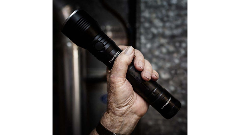 LuxPro LP1200V2 Long Range Heavy Duty 290/775 Lumens Aluminum Blac