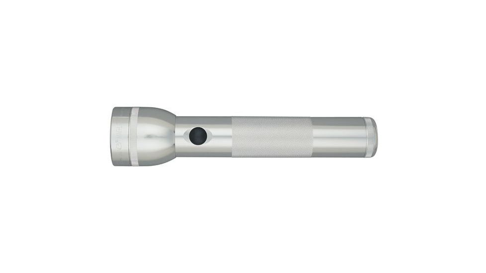 Maglite 2 D Cell LED Flashlight, 213 lumens, Silver, ST2D106