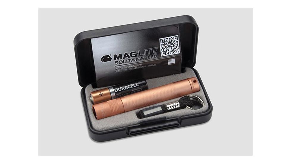 Maglite 1 Cell AAA Solitaire LED Flashlight, Rose Gold J3ASV2