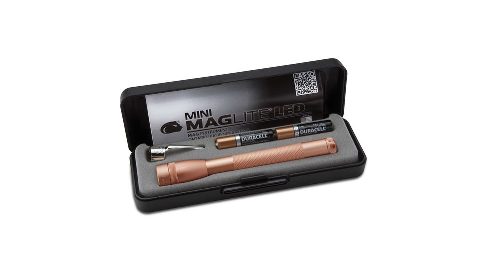 Maglite 2 Cell AAA Mini LED Flashlight, Rose Gold P32SV2