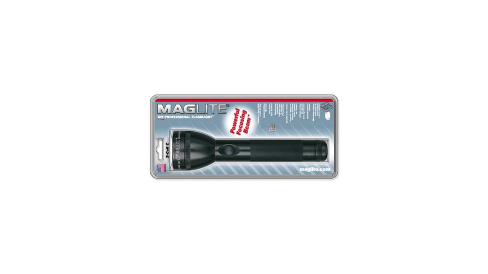 Mag Instrument MagLite ML 100 2-Cell Black LED Flashlight S2DX6 - Blister Pack