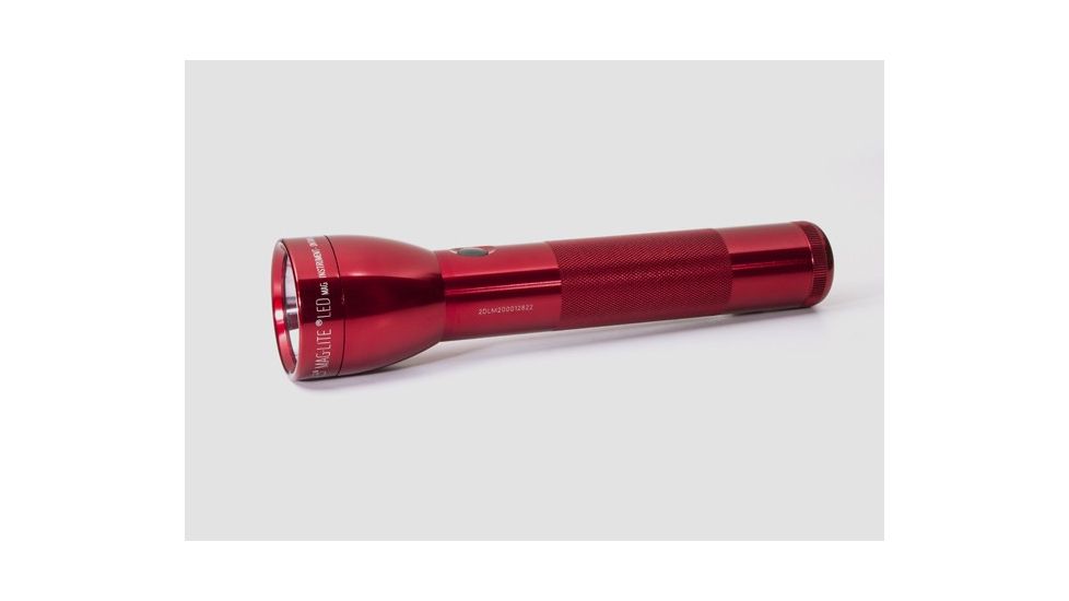 Maglite 3rd Gen 2DCell LED Flashlight,524 Lumens,Red ST23035