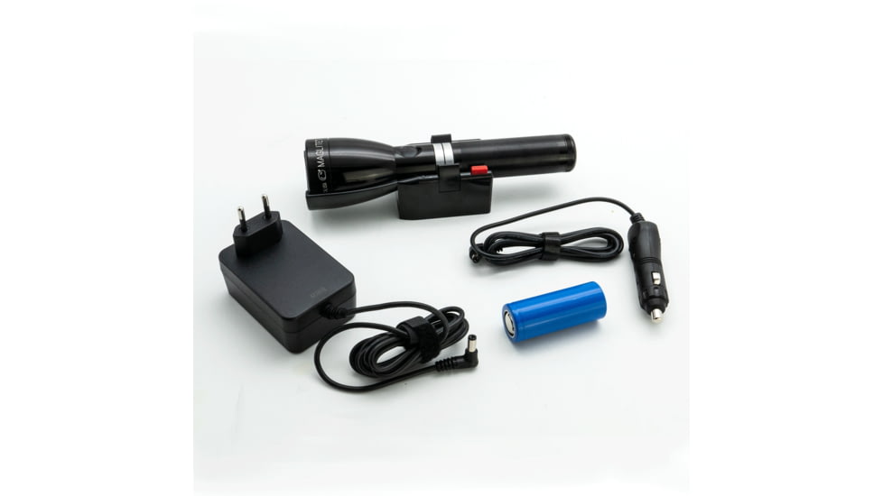 ML150LRS Flashlight, LiFePO4 Battery, Charging Cradle, 12v Car Adapter