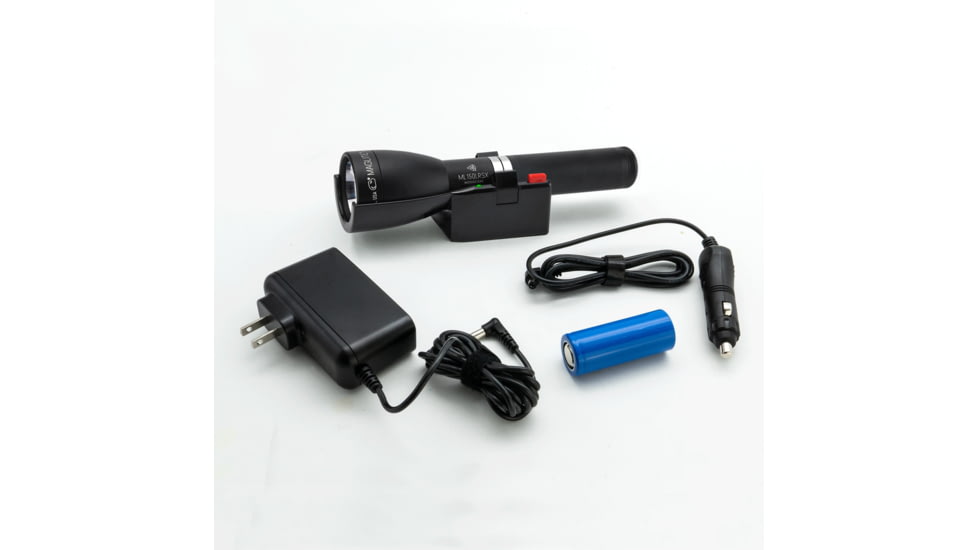 ML150LRSX Flashlight, LiFePO4 Battery, Charging Cradle, 230V Converter