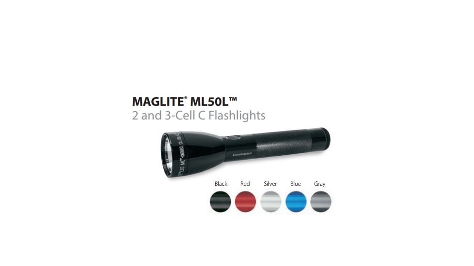 Maglite Ml50l Led Flashlight, Black, ML50L-S3015