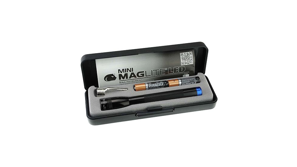 Maglite Spectrum AAA Mini Mag Light-Blue Light, BLACK, Small, P32SX2