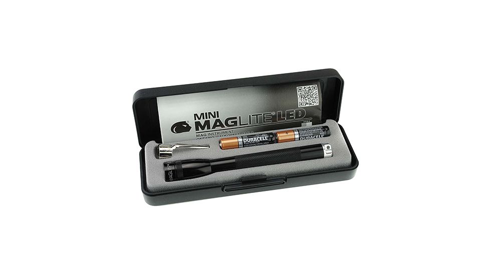 Maglite Spectrum AAA Mini Mag Light-Warm White Light, BLACK, Small, P32SZ2