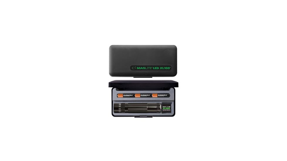 Mag Instrument Maglite XL 100 3-Cell AAA LED Flashlight Display Box, Black S3017