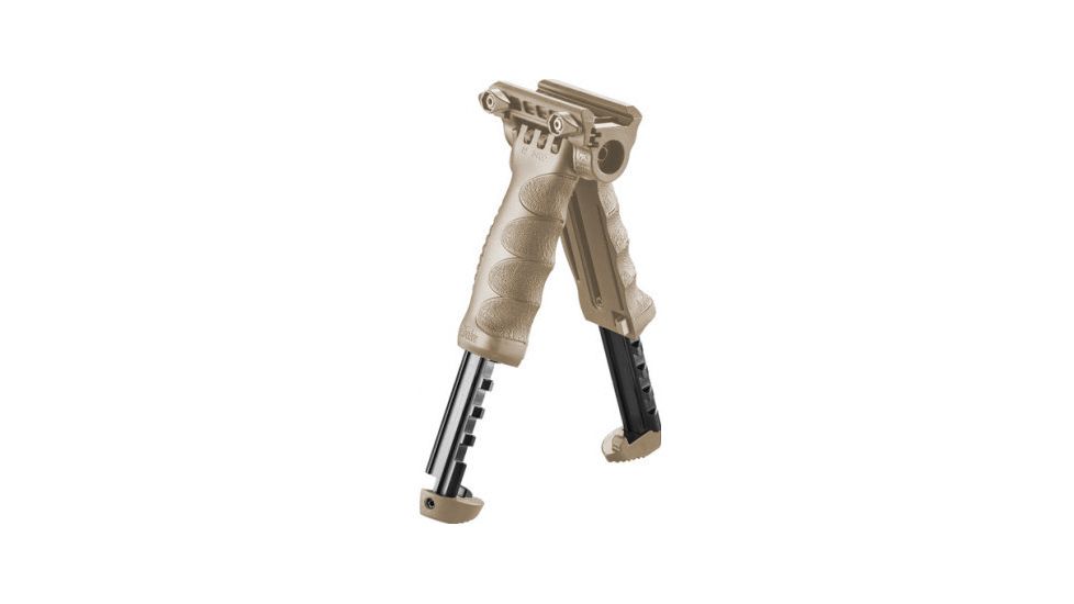 FAB Defense Gen-II Vertical Foregrip w/ Integrated Adjustable QR Bipod, Flat Dark Earth, FX-TPODG2QRT
