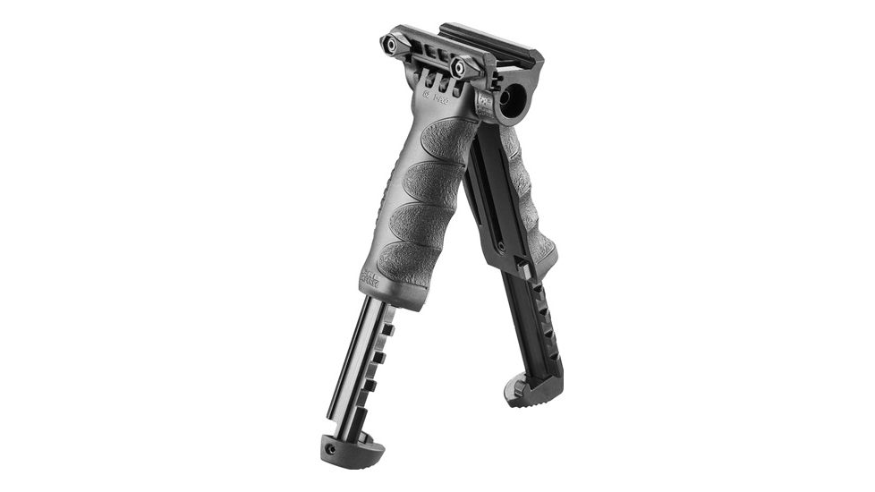 FAB Defense Gen-II Vertical Foregrip w/ Integrated Adjustable QR Bipod, Black, FX-TPODG2QR