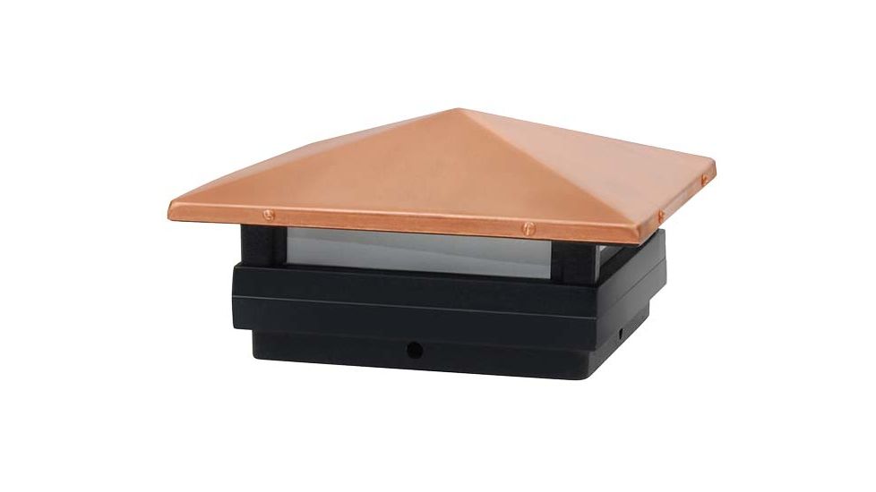 Malibu LED Low Voltage Real Copper and Cast Iron Post Cap Light 8421-2402-01