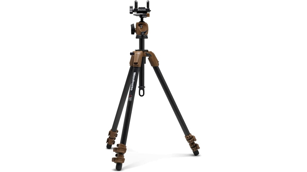 Manfrotto Alpha S.H.O.T. Tripod Ball Head Kit Carbon, Brown, 1102739