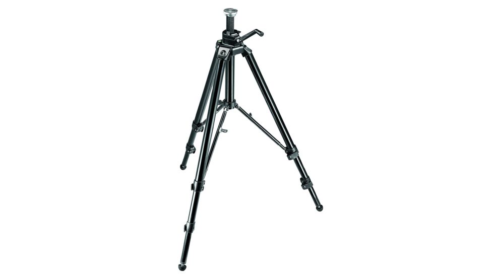 Manfrotto Bogen Black Aluminum Pro Geared Tripod w/ Geared Column 475B