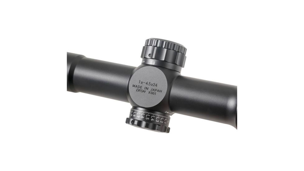 1-4.5 x 24mm Tactical Knob Illuminated Rifle Scope MTR-D2, Black