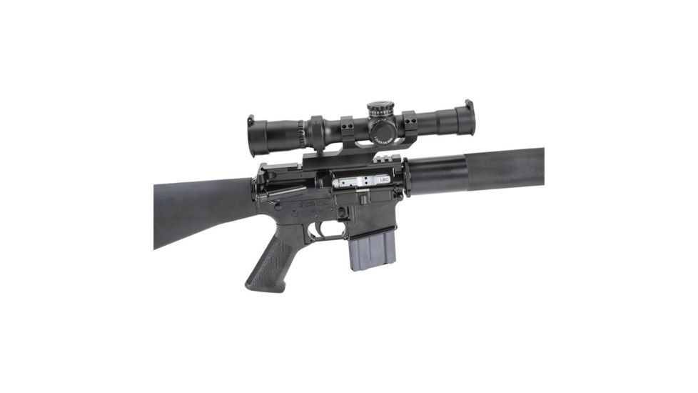 1-4.5 x 24mm Tactical Knob Illuminated Rifle Scope MTR-D2, Black