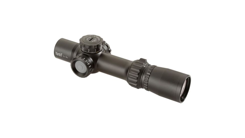 March Scopes 1-8 x 24mm FFP Shorty Illuminated Rifle Scope FMC-1, Black MAR1089