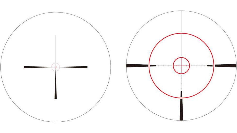 March Scopes 1-8 x 24mm FFP Shorty Illuminated Rifle Scope FMC-2, Black, MAR1090