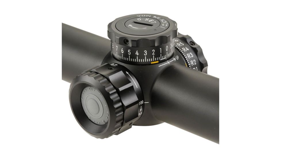 2.5-25 x 42mm Tactical Knob Illuminated Rifle Scope, MTR-FT, Black