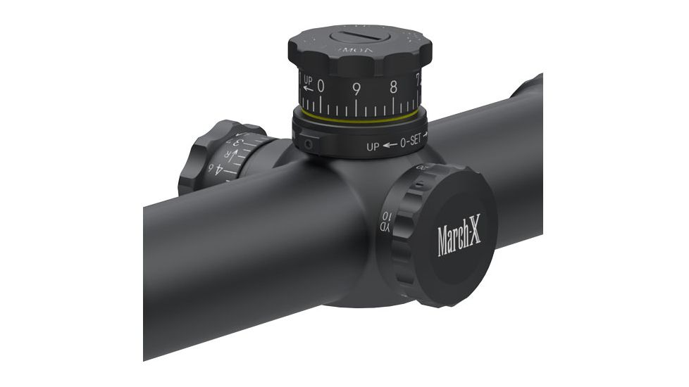 March Scopes 8X-80X56, Tactical Turret Rifle Scope, 3/32Moa Dot Reticle, Black, NSN None, D80V56T-3/32MOA-DOT