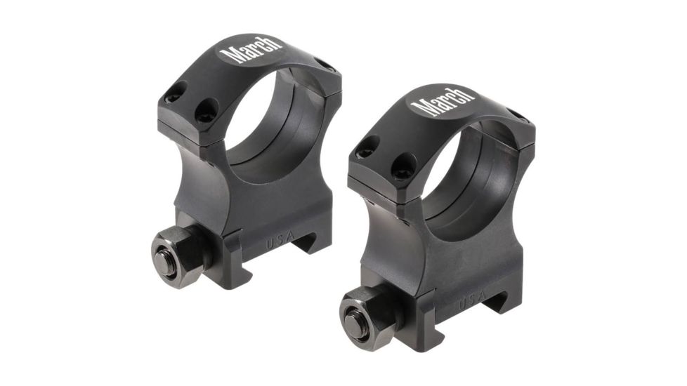 Rifle Scope Rings 30mm 1.300", Black