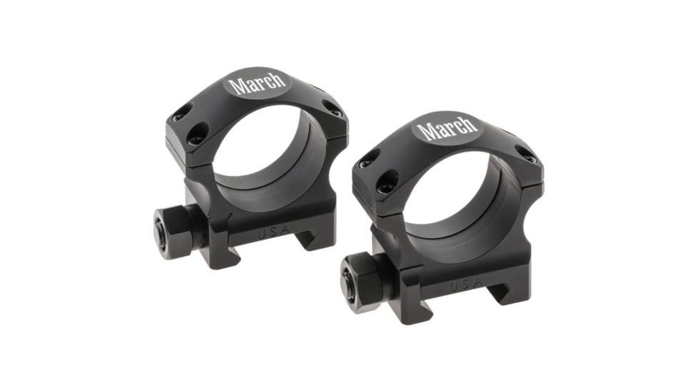 Rifle Scope Rings 30mm .875", Black