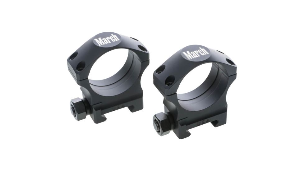 Rifle Scope Rings 34mm 1.100", Black