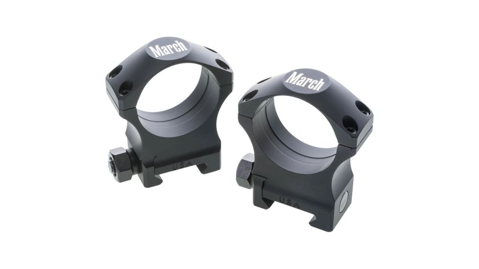 Rifle Scope Rings 34mm 1.300", Black