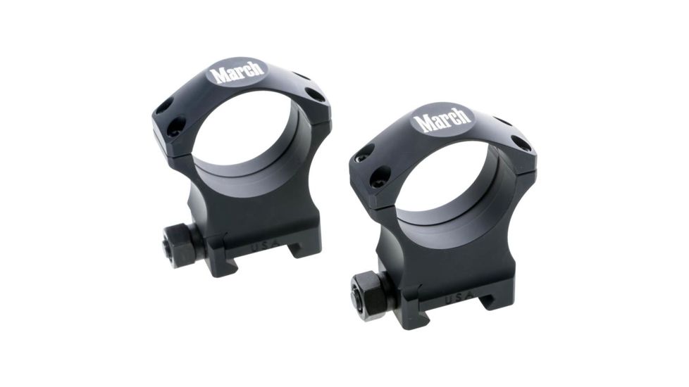 Rifle Scope Rings 34mm 1.410", Black