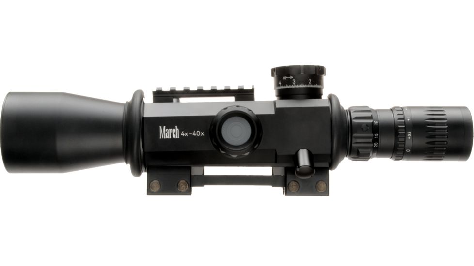 March Scopes High Master Genesis 4X-40X52G, Tactical Turret Rifle Scope, Fml-3 Reticle, With Illumination, Black, NSN None, D40V52GFIML-FML-3