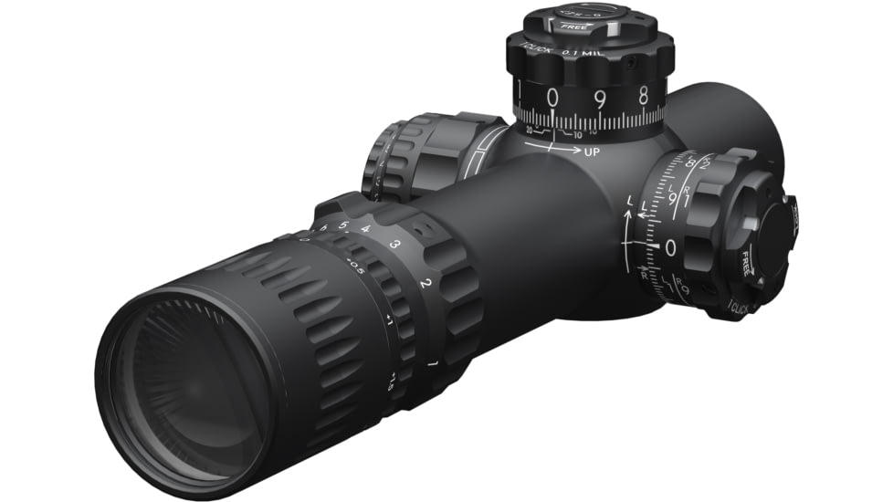 March Scopes March-FX Dual Tactical 1-10x24mm LPVO 30mm Tube Rifle Scope, First Focal Plane, DR-TR1FB Reticle, Black, D10SV24FDIMLX-DR-TR1FB