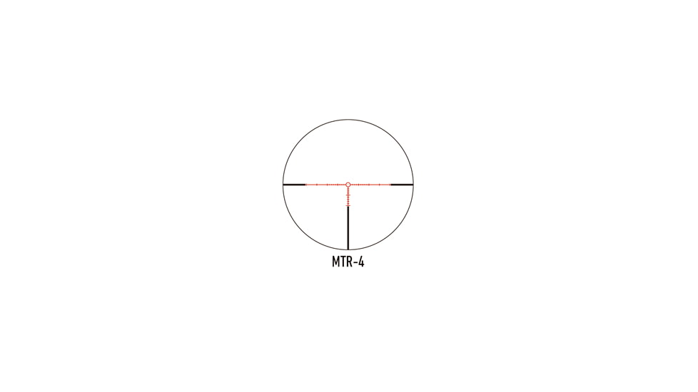 March Scopes Normal Turret 2.5-25x42mm, 30mm Tube, Second Focal Plane, MTR-4 Reticle, Black, D25V42IMTR-4 Reticle